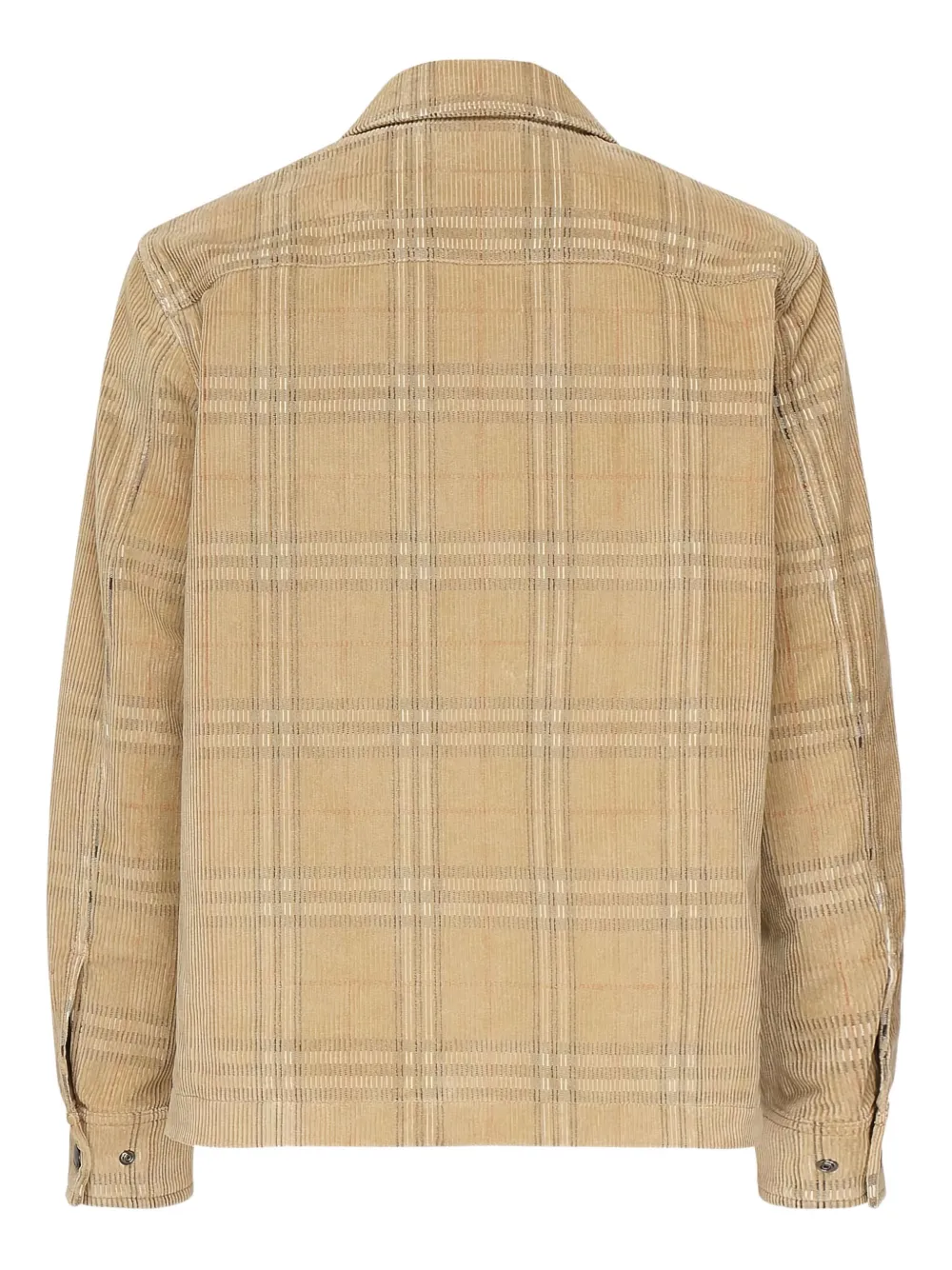 Burberry Ribfluwelen shirtjack Bruin