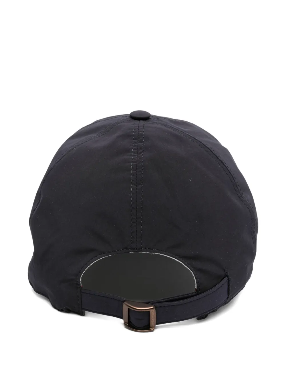 Brunello Cucinelli logo-embroidered baseball cap - Blauw