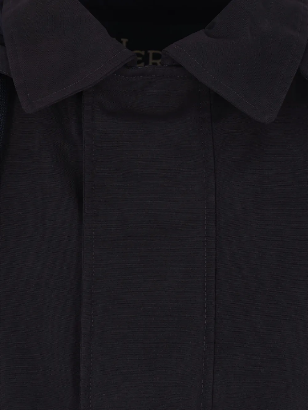 Herno Long-sleeved Down Jacket In Black