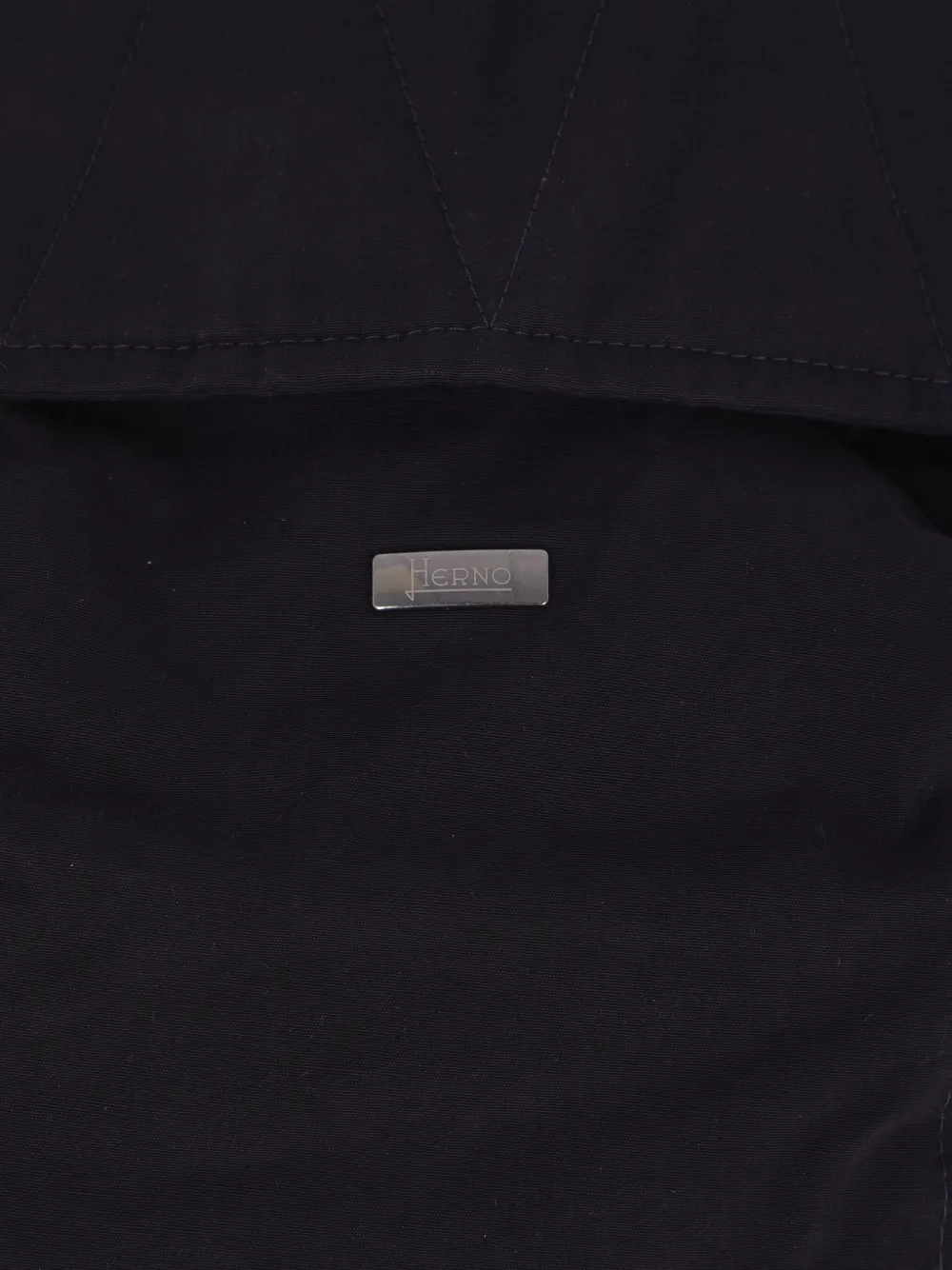Herno Long-sleeved Down Jacket In Black