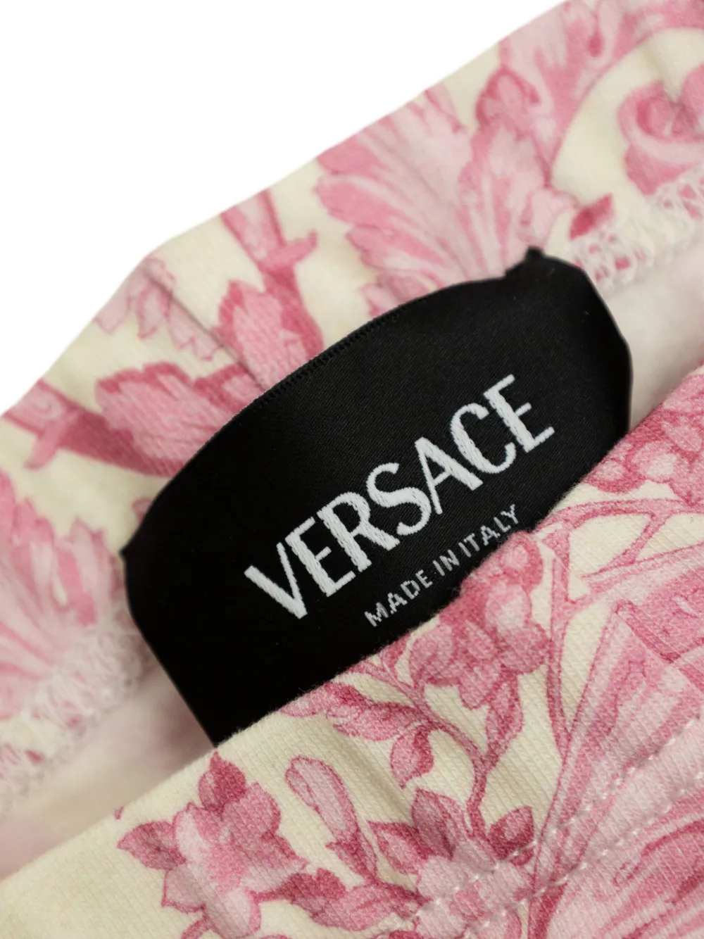 Versace Kids Legging met barokprint Wit