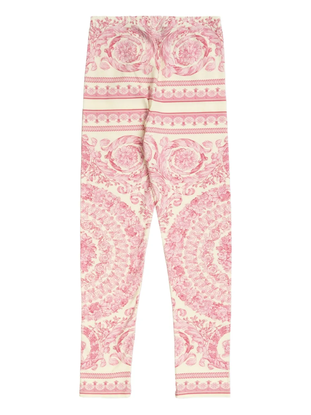 Versace Kids Legging met barokprint Wit