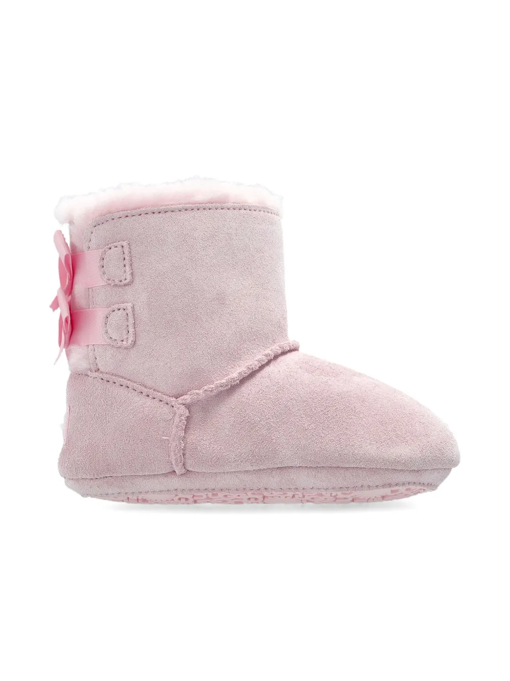 Ugg Babies' Ribbon-bow Pre-walkers In Pink