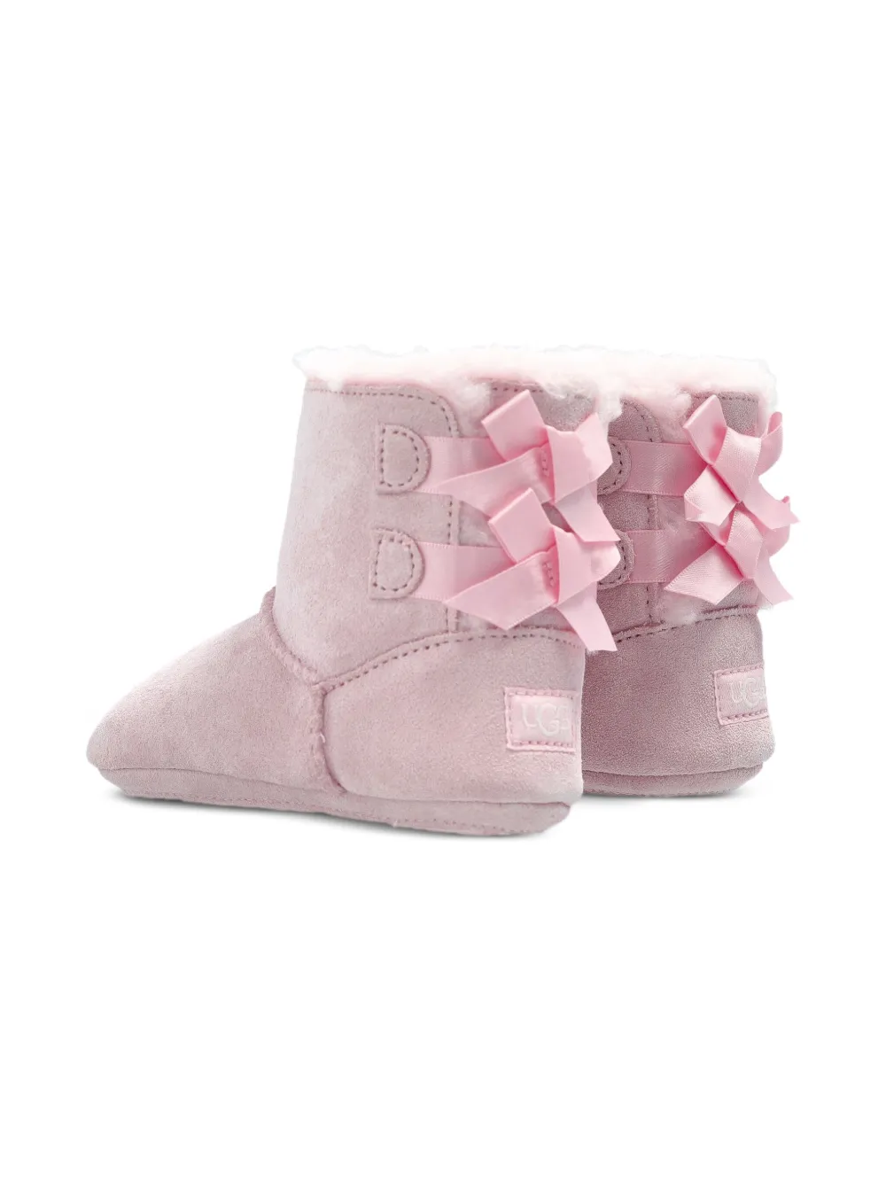 UGG Kids ribbon-bow pre-walkers Pink