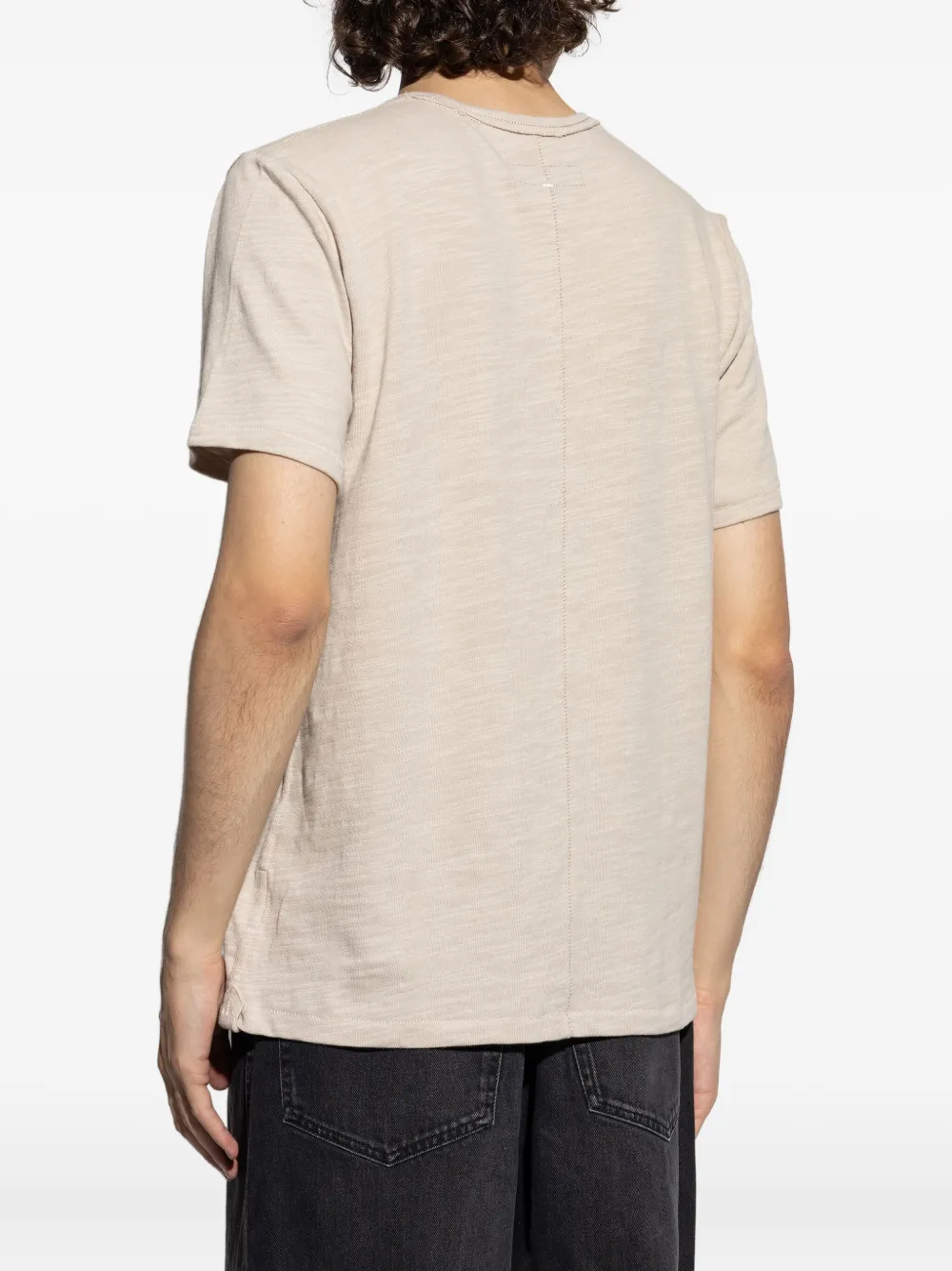 rag & bone T-shirt met gemêleerd effect Beige