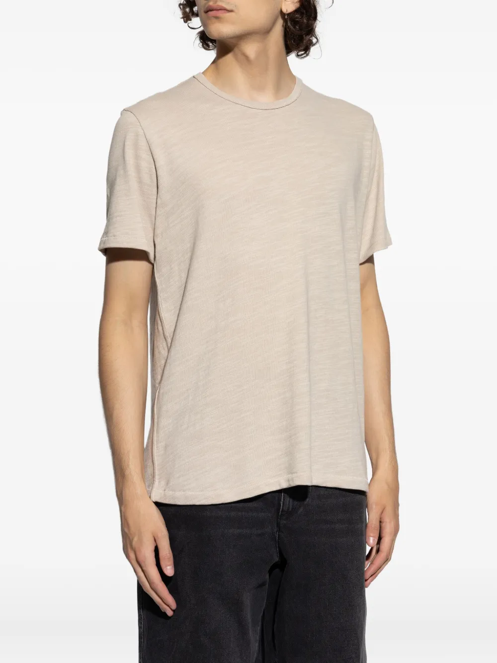 rag & bone T-shirt met gemêleerd effect Beige