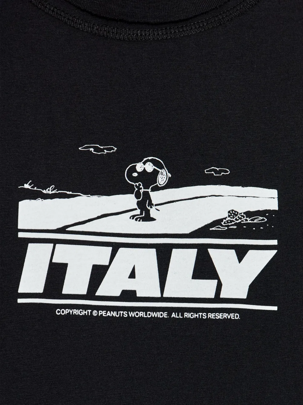 Iceberg x Peanuts Italy T-shirt met grafische print Zwart