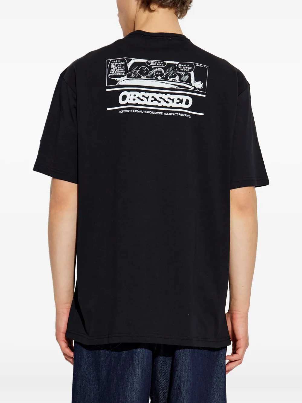 Iceberg x Peanuts Italy T-shirt met grafische print Zwart