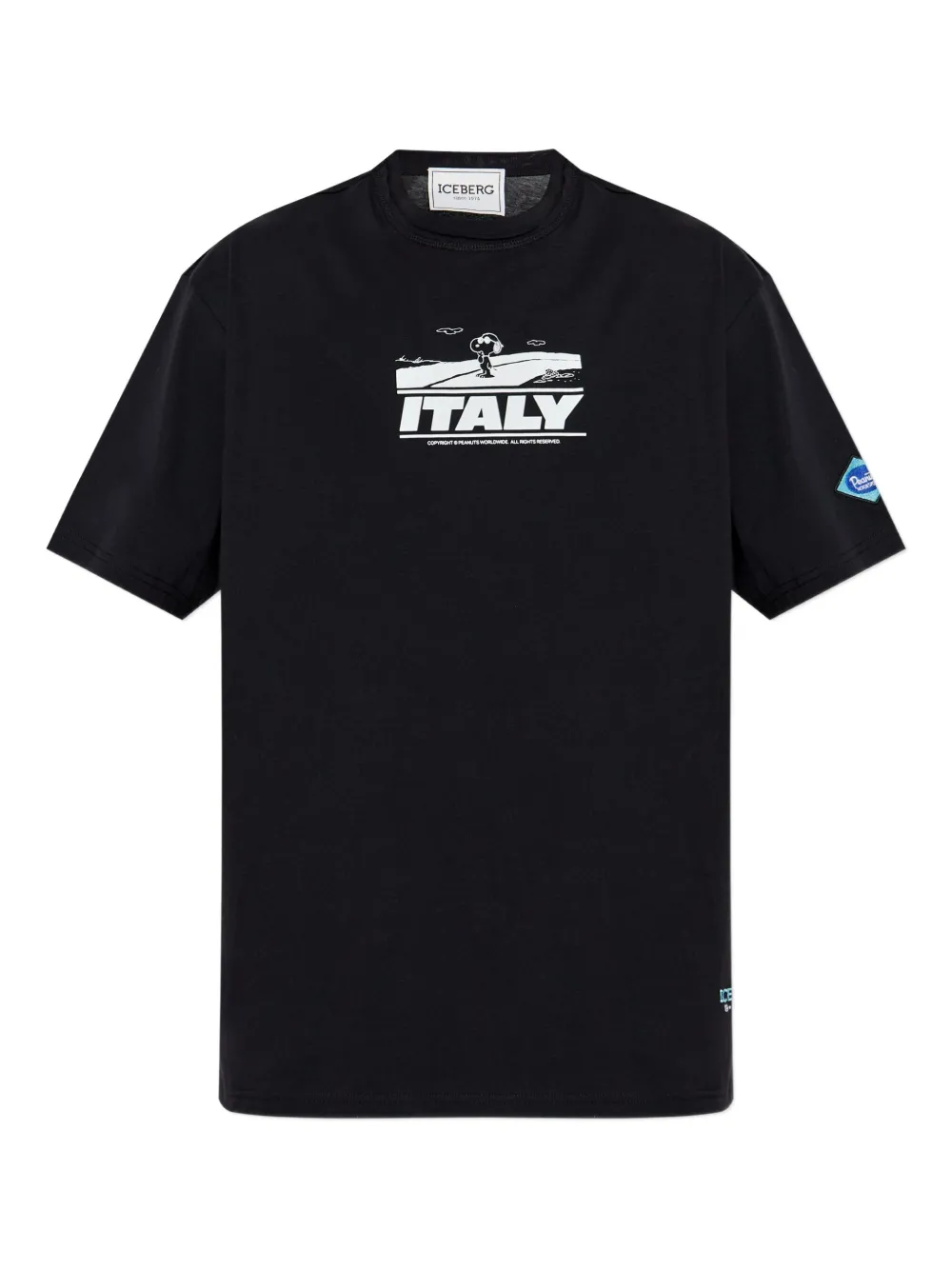 Iceberg x Peanuts Italy T-shirt met grafische print Zwart