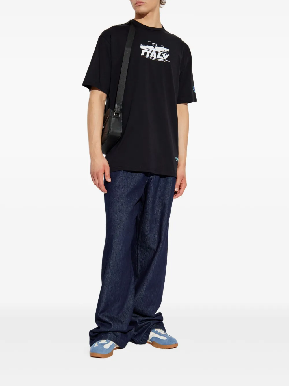 Iceberg x Peanuts Italy T-shirt met grafische print - Zwart
