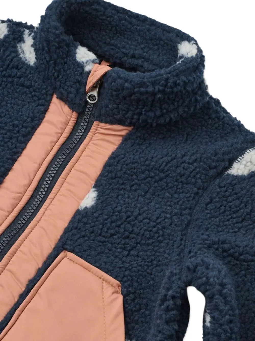 Liewood Fleece jack met kersenprint Blauw