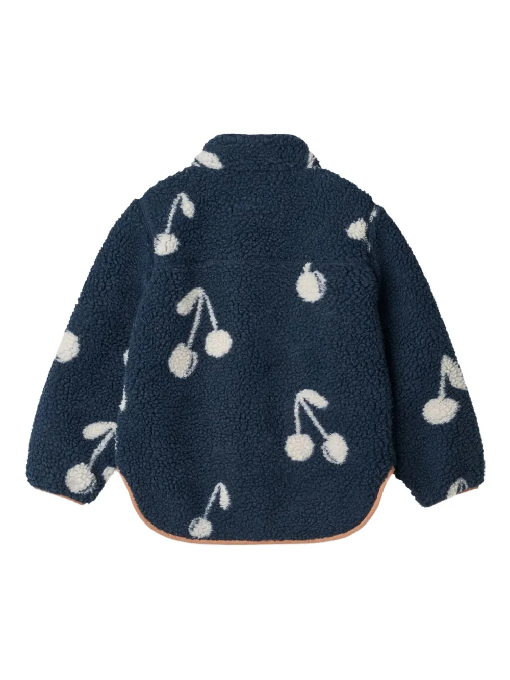 Liewood Fleece jack met kersenprint Blauw