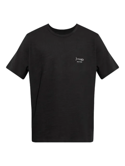 rag & bone fish-embroidered cotton T-shirt