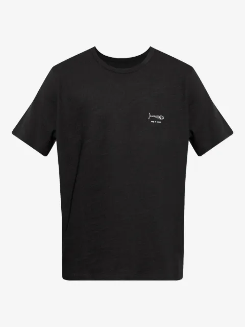 rag & bone fish-embroidered cotton T-shirt