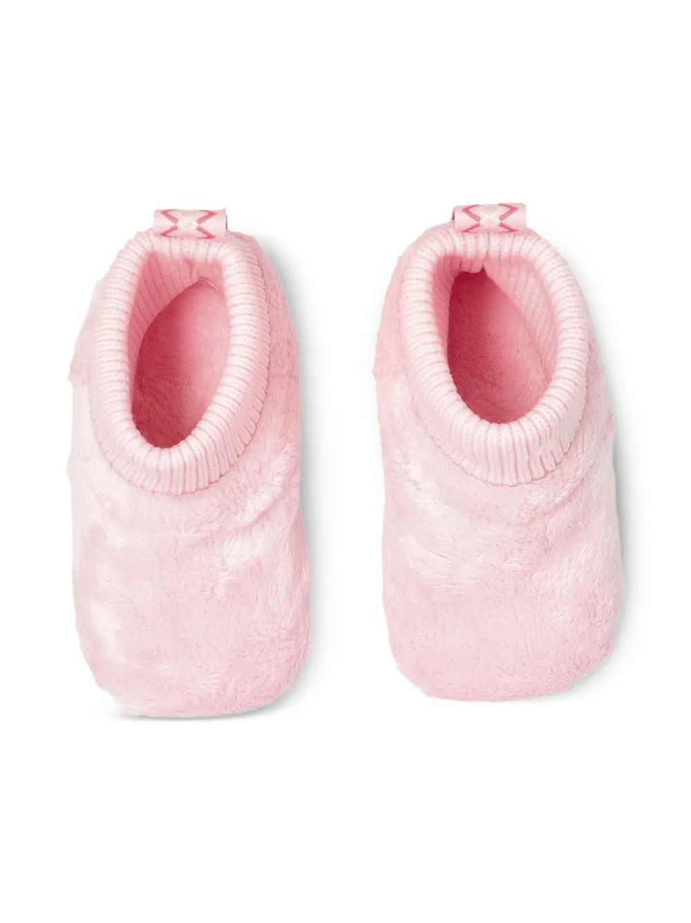 UGG Kids ribbed-cuff plush pre-walkers Pink