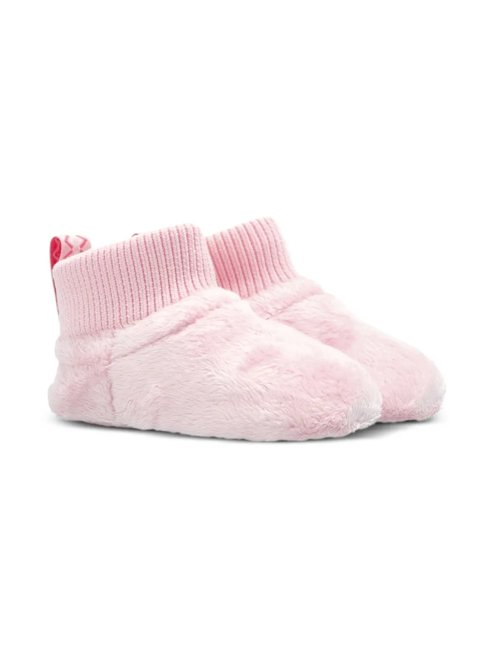 UGG Kids Donzige babyschoentjes met geribbelde afwerking Roze