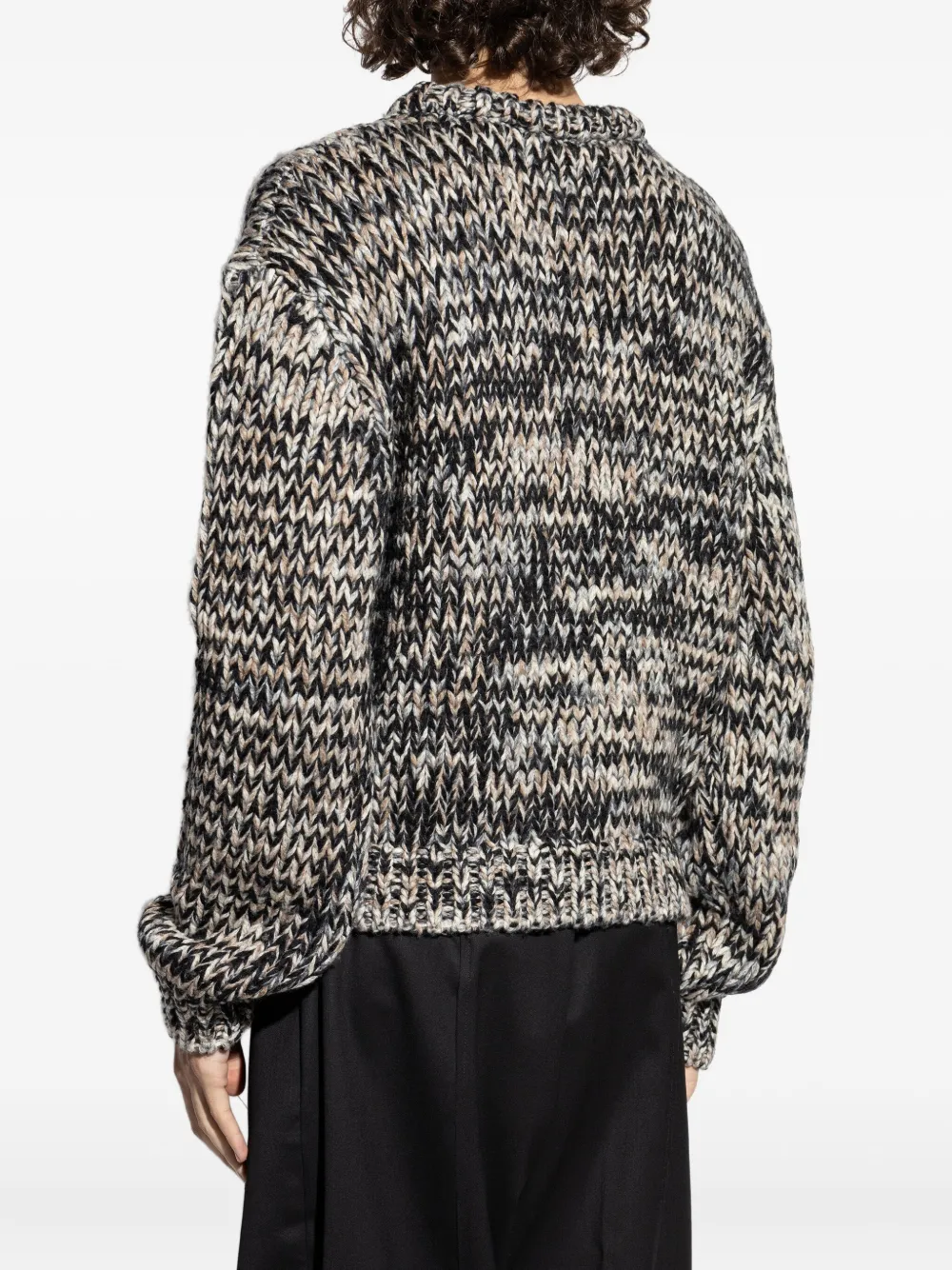 LEMAIRE textured wool sweater Grijs