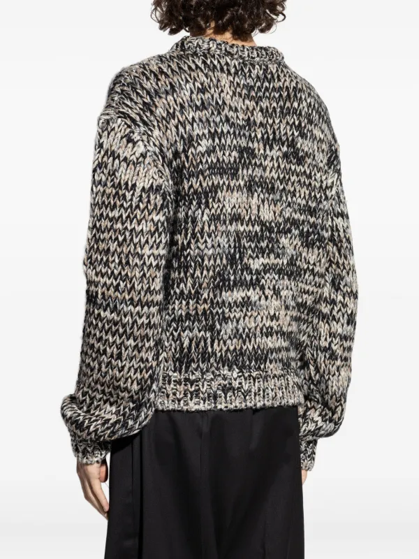 LEMAIRE Textured Wool Sweater | Grey | FARFETCH