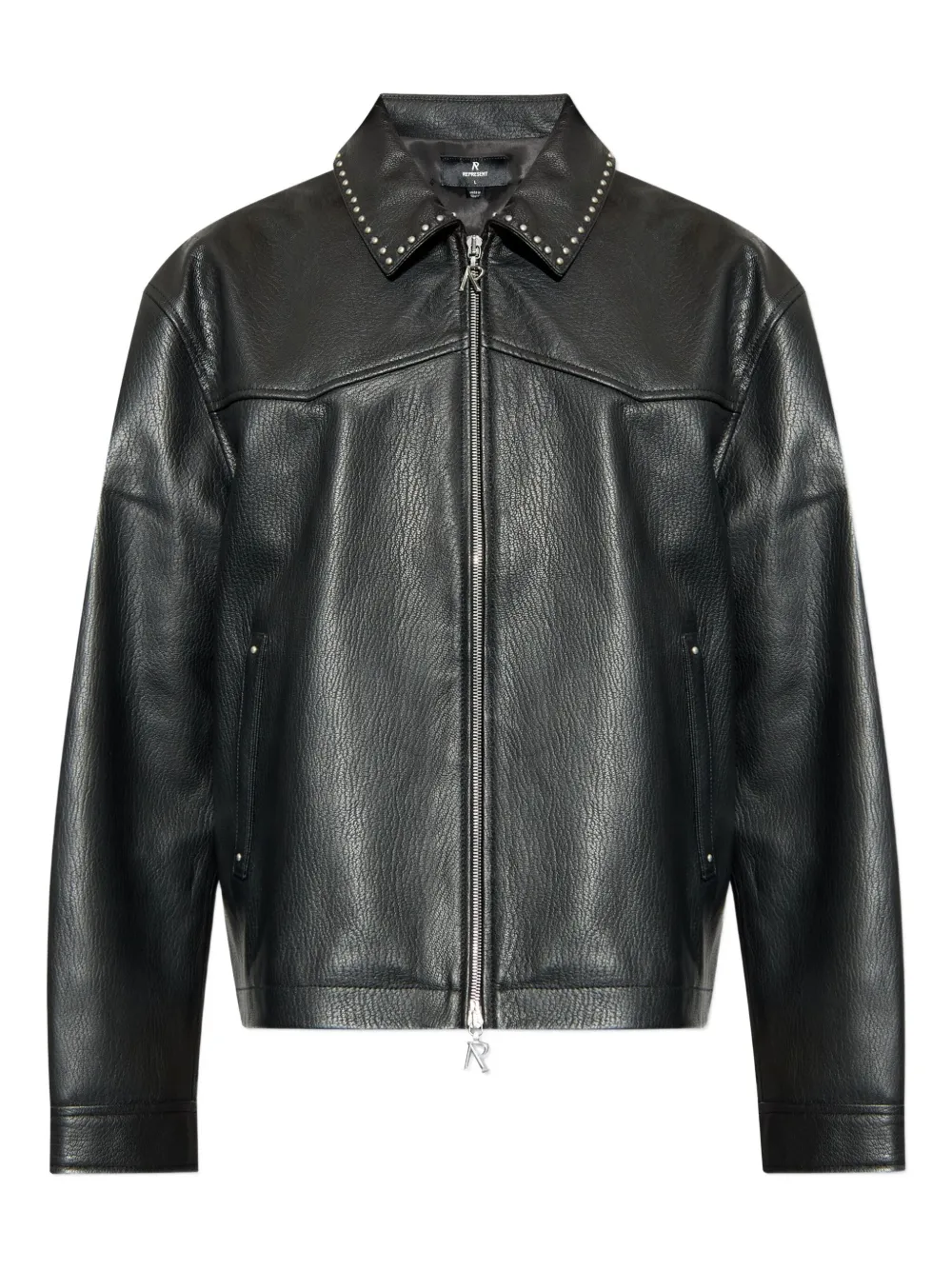 Represent X Iron Maiden Trooper studded leather jacket Zwart