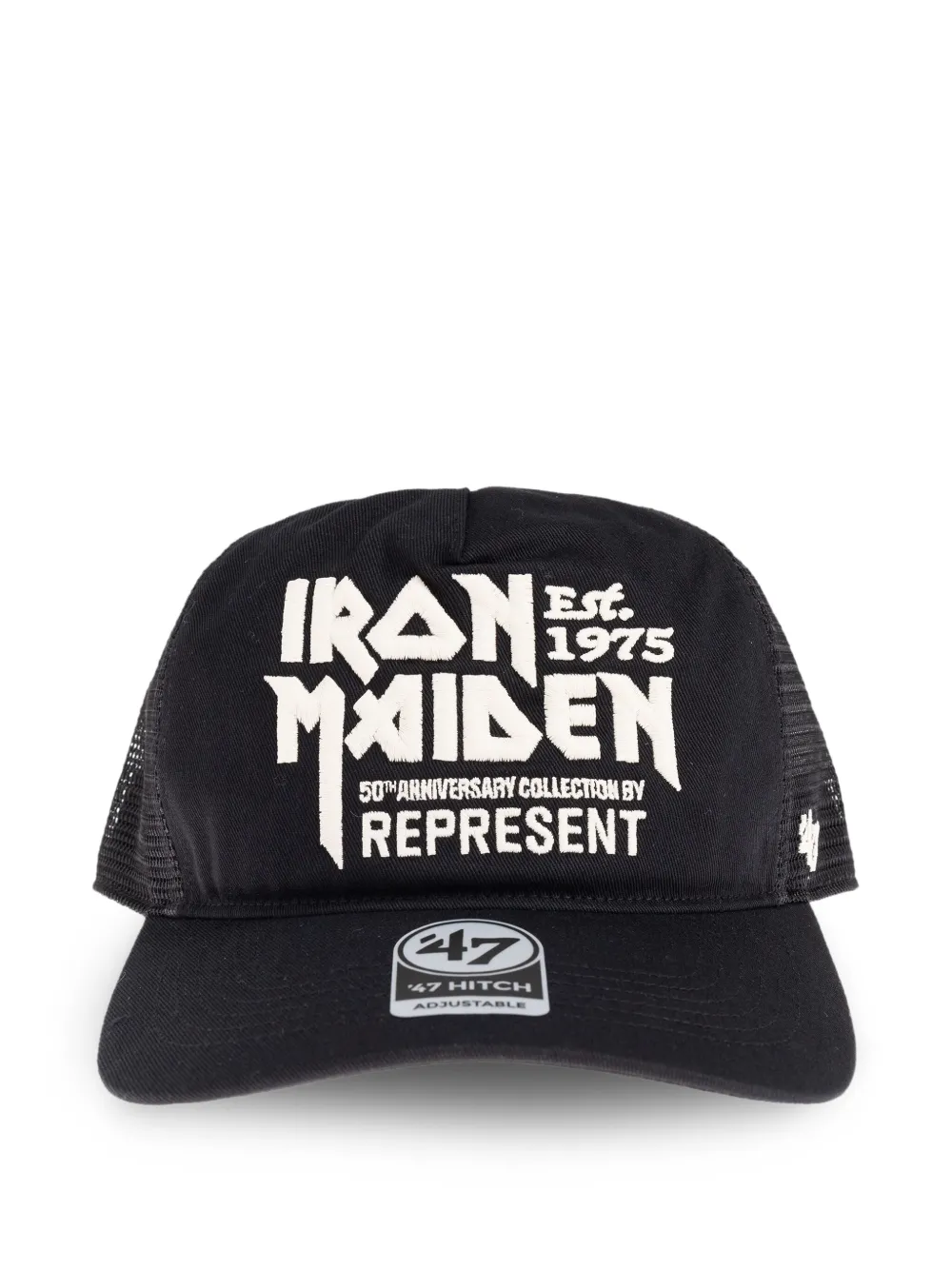 Represent x 47 x Iron Maiden Anniversary truckerpet Zwart