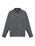 LEMAIRE patch-pocket button-down shirt - Grey
