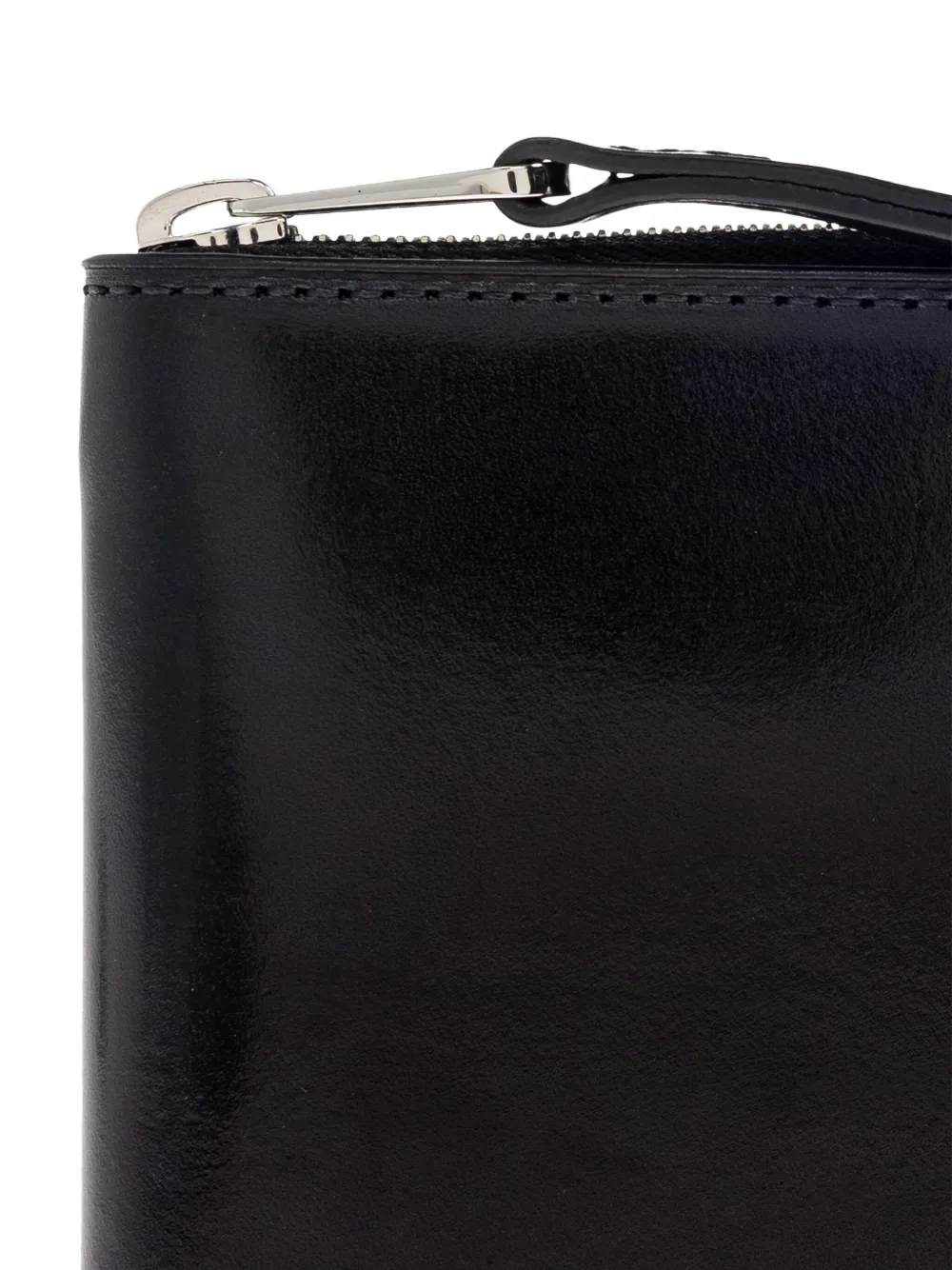 Lemaire Zip-around Leather Wallet In Black