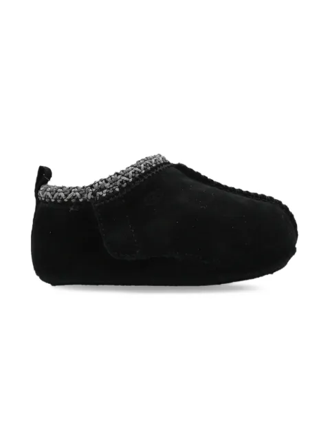 UGG Kids knitted-trim suede boots