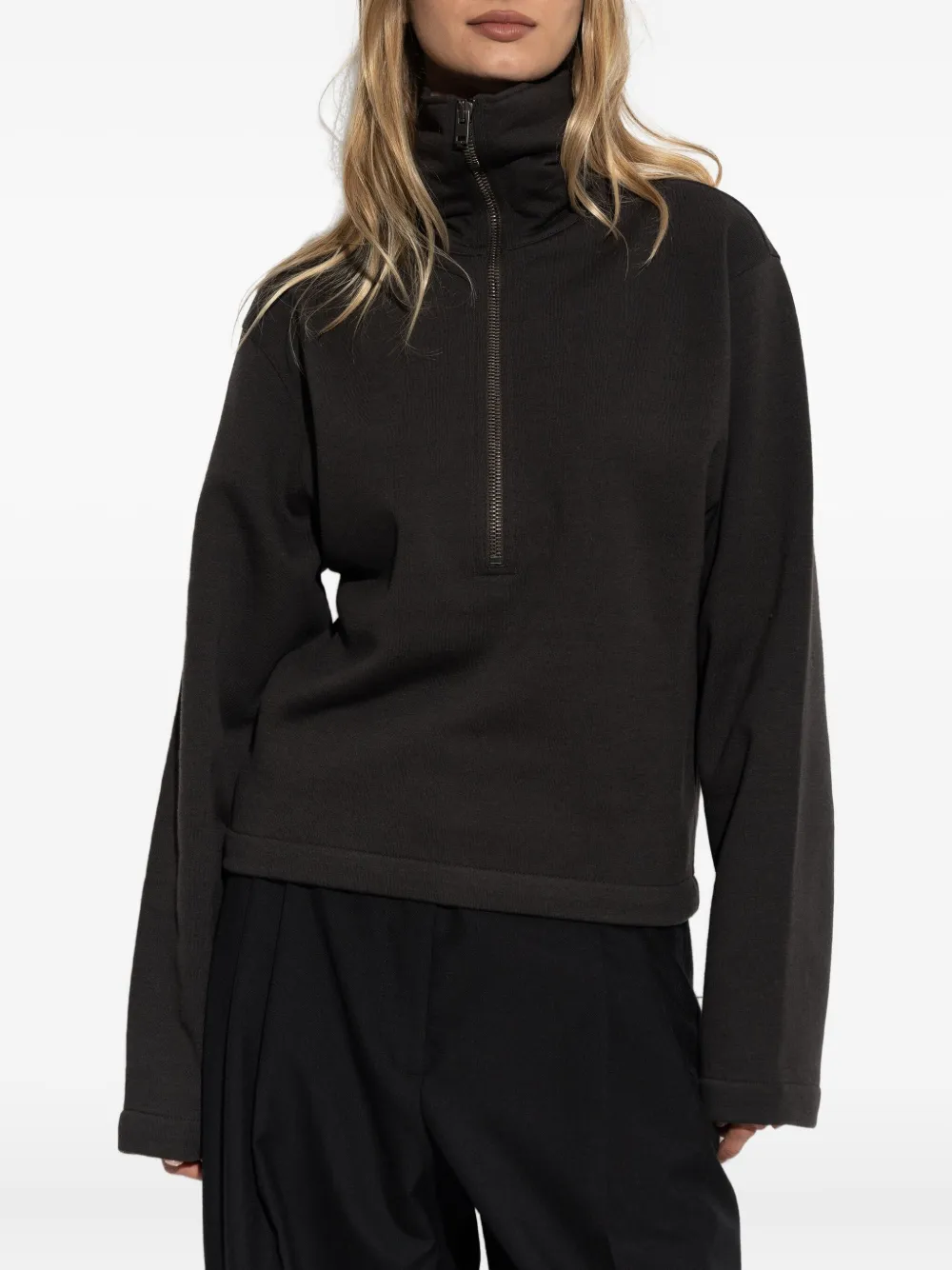 LEMAIRE Sweater met rits Zwart