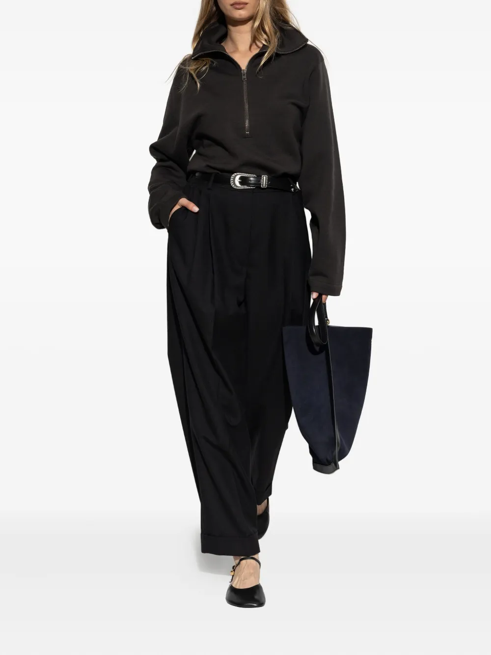 LEMAIRE high-neck zip-up sweatshirt | Sweaters | Image 2