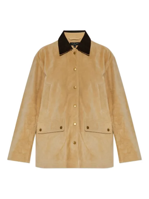 rag & bone press-stud suede jacket