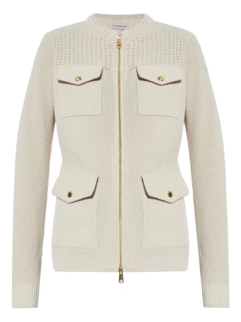 Moncler ribbed pocketed cardigan