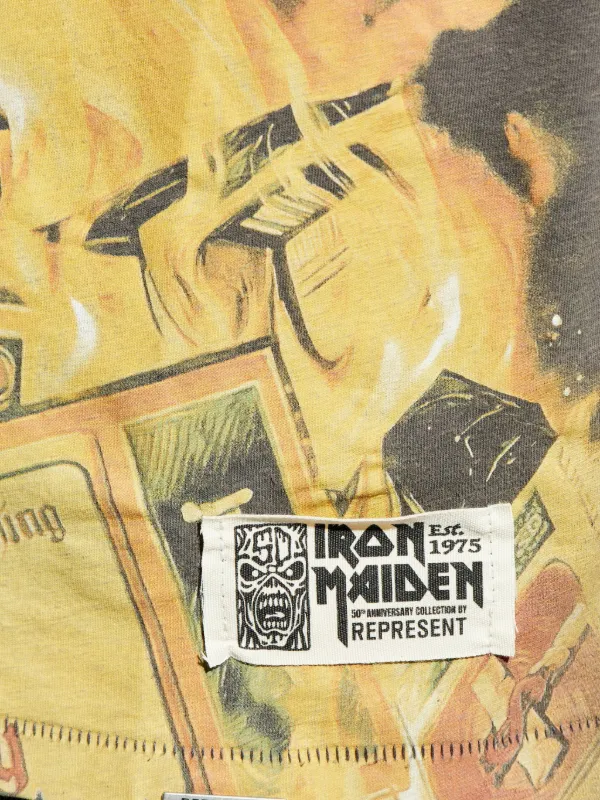 Represent x Iron Maiden Steed graphic-print T-shirt | Green | FARFETCH