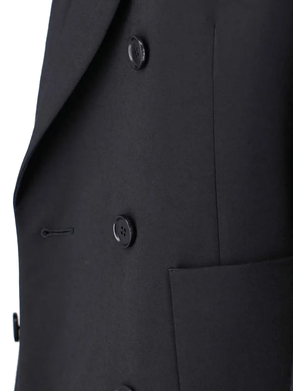 ASPESI double-breasted pocket suit Zwart