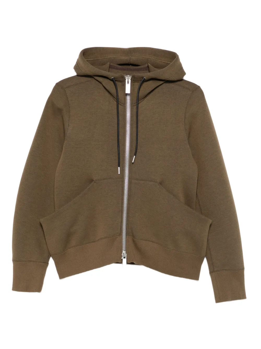 Sacai Hoodie met rits Groen