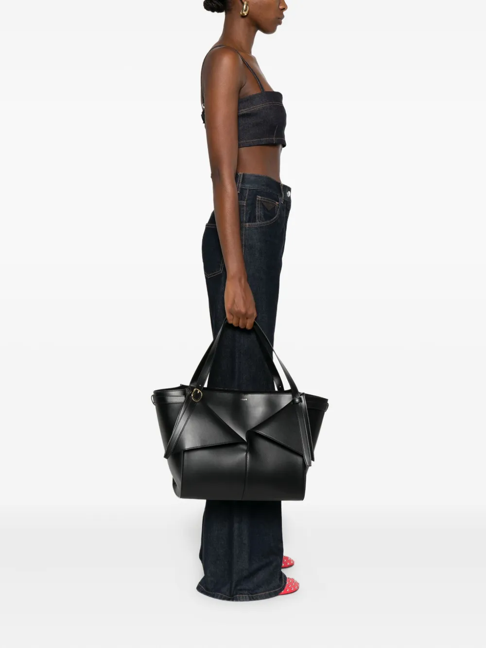 Coperni medium Belt Cabas tote bag - Zwart