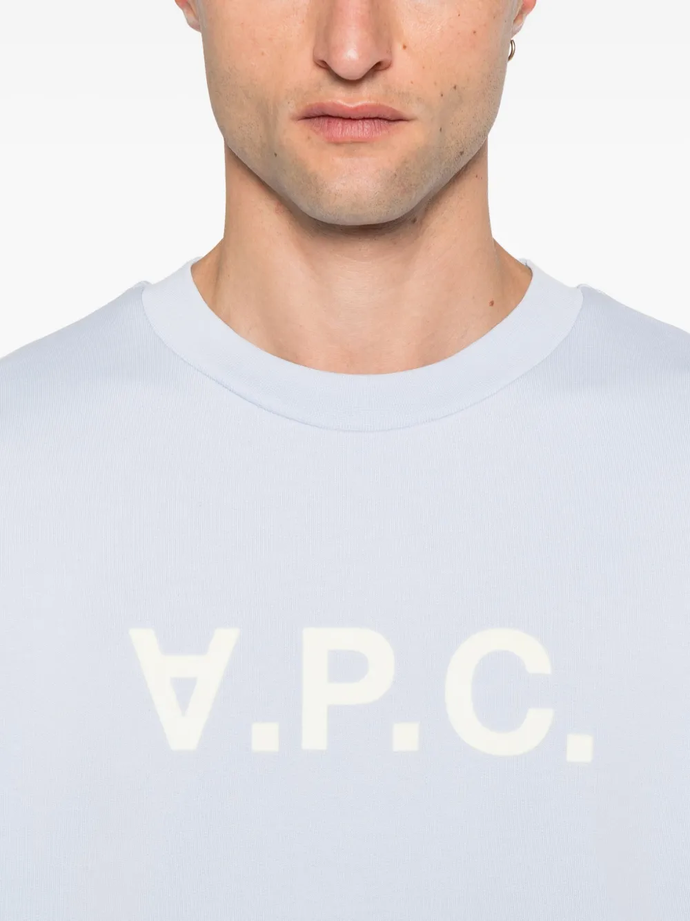 Apc Logo-print Sweatshirt In Gray