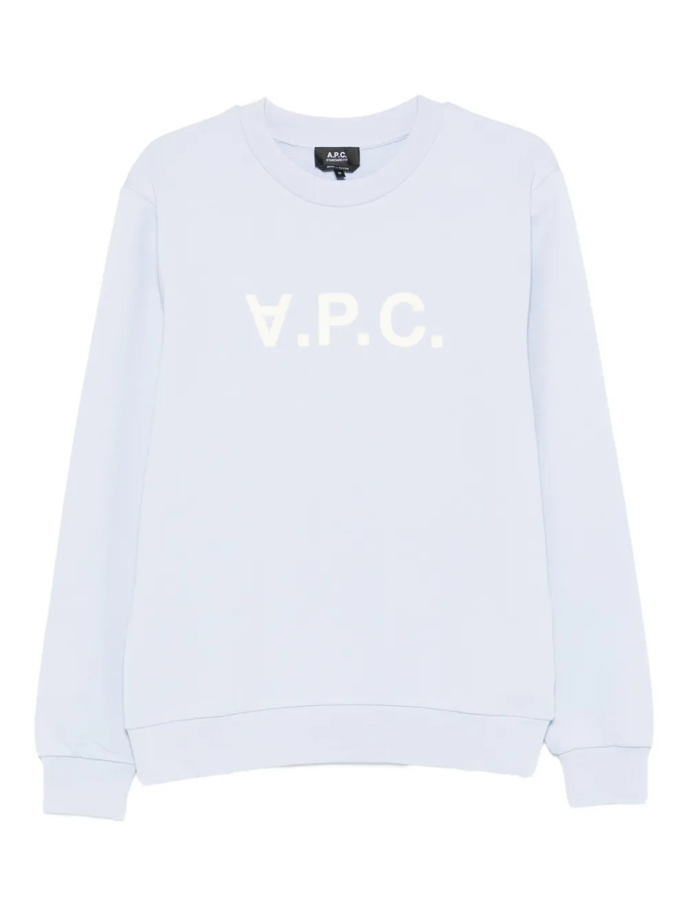 A.P.C. Sweater met logoprint Blauw
