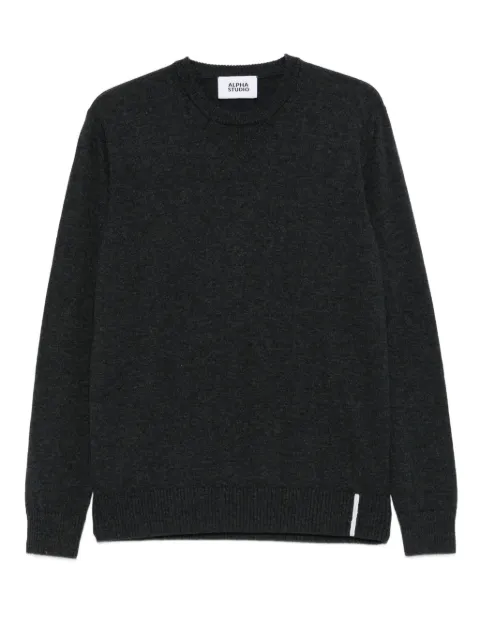 ALPHA STUDIO crew-neck wool sweater