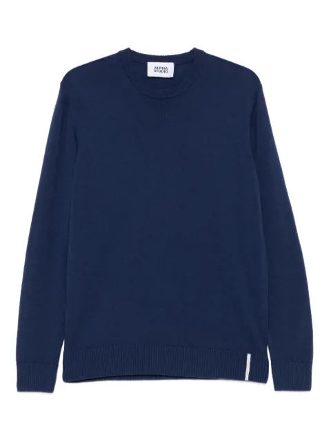 ALPHA STUDIO crew-neck wool sweater