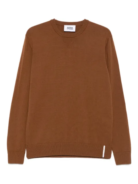 ALPHA STUDIO crew-neck wool sweater