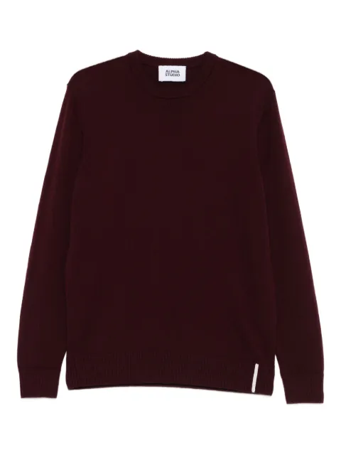 ALPHA STUDIO crew-neck wool sweater