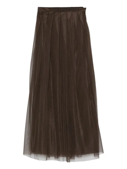 ALPHA STUDIO pleated straight skirt
