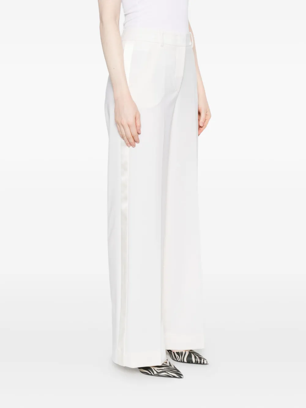 P.a.r.o.s.h Side-stripe Trousers In White