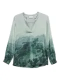 Pierre-Louis Mascia Adastrgum printed top - Green