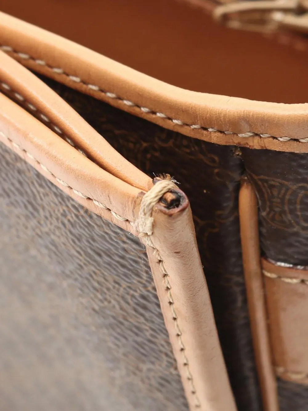 Pre-owned Celine 1990-2010 Macadam Crossbody Bag In Brown
