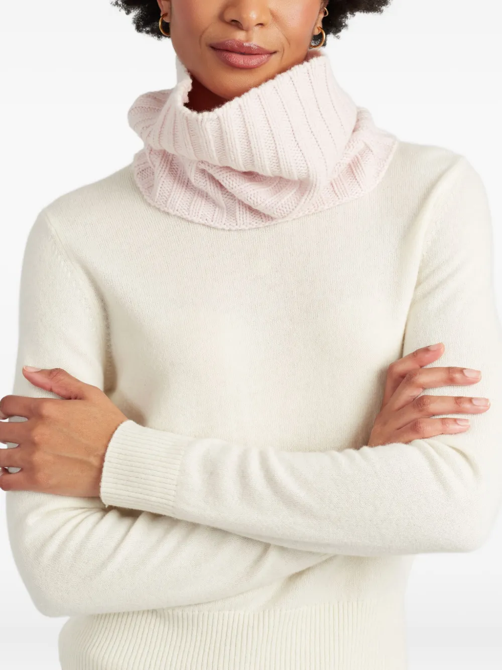 Chinti & Parker Geribbelde col - Roze