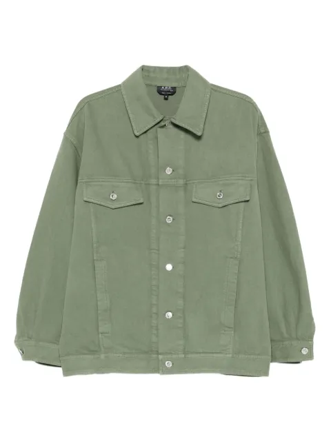 A.P.C. button-fastening flap-pocket jacket