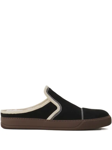 Lanvin suede leather slip-on sneakers 