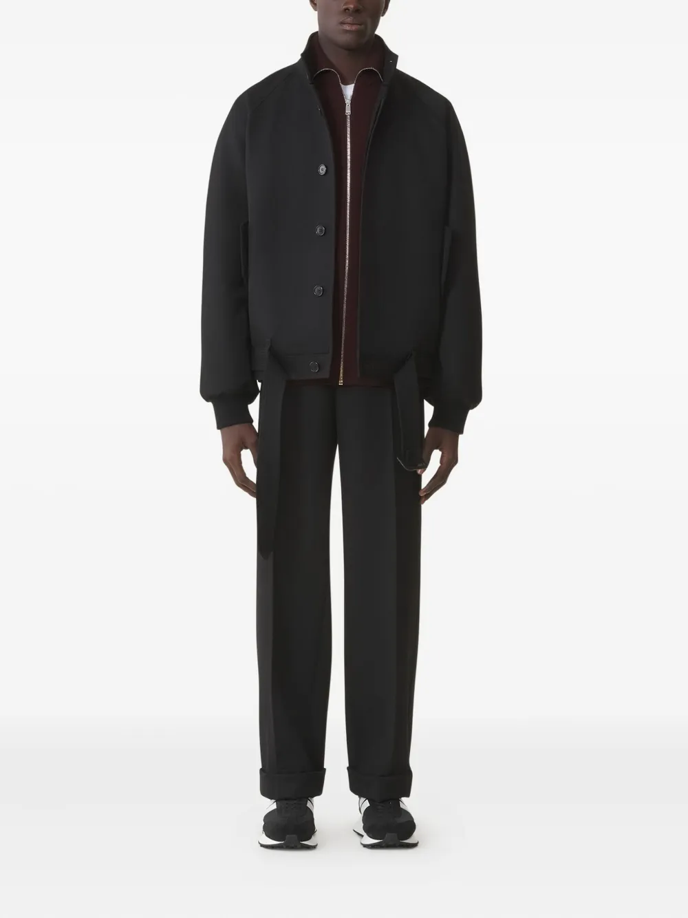 Lanvin Jas met riem Zwart