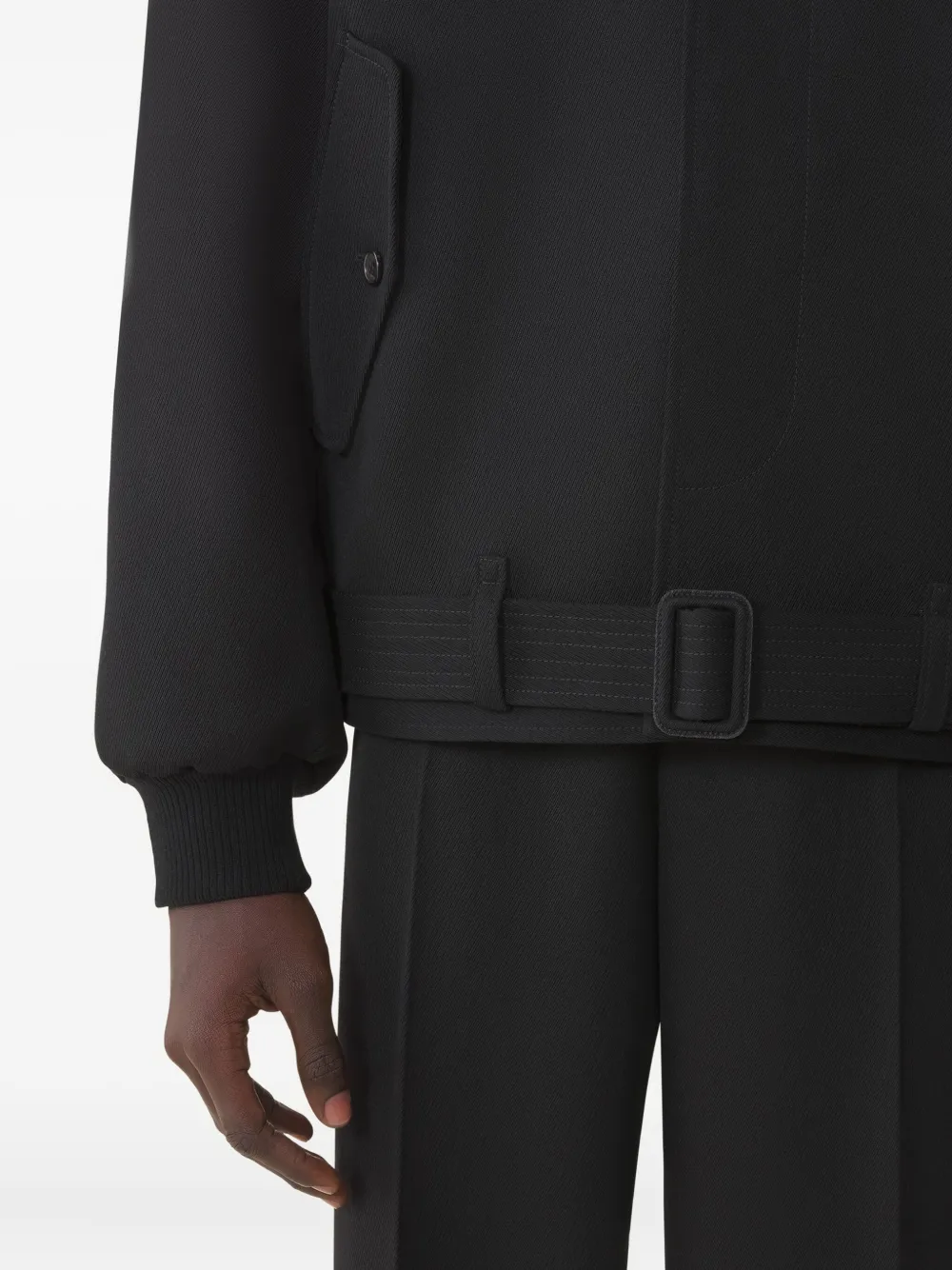 Lanvin Jas met riem Zwart